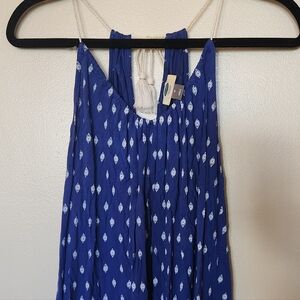 Old Navy Royal Blue Camisole with White Accents